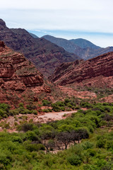 Views of Quebrada de las Conchas landmark in Salta, northern Argentina