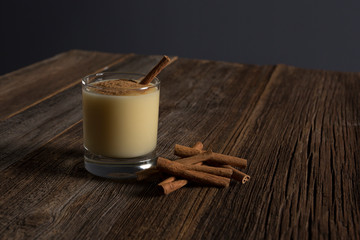 boza on wood background