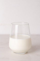 glass of milk  close up
