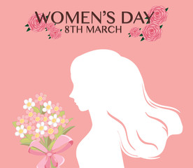 Background template for happy women day