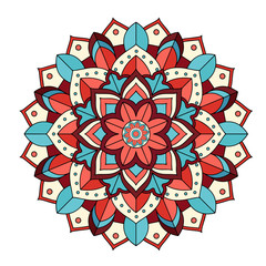 Mandala patterns on isolated background