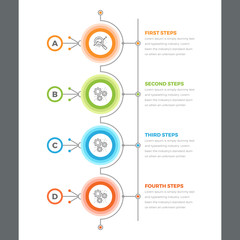 Vertical Timeline Infographics