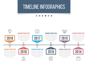 Horizontal Timeline Infographics