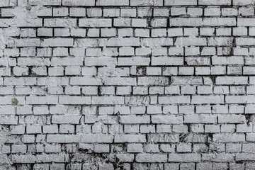 Wall texture of old white fired brick