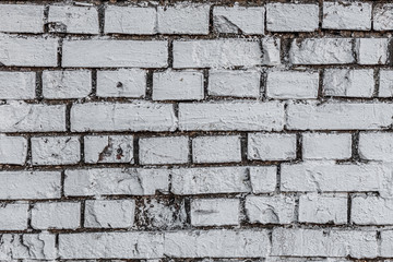 Obraz premium Wall texture of old white fired brick