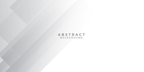 Obraz premium White Grey Silver Box Rectangle Abstract Background Vector Presentation Design