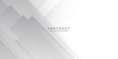 Obraz premium White Grey Silver Box Rectangle Abstract Background Vector Presentation Design