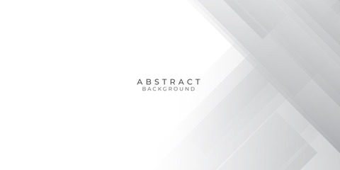 Obraz premium White Grey Silver Box Rectangle Abstract Background Vector Presentation Design