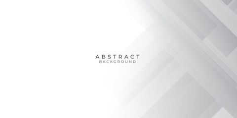 White Grey Silver Box Rectangle Abstract Background Vector Presentation Design