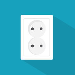 electric socket icon- vector illustration