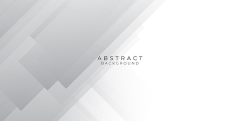 Obraz premium White Grey Silver Box Rectangle Abstract Background Vector Presentation Design
