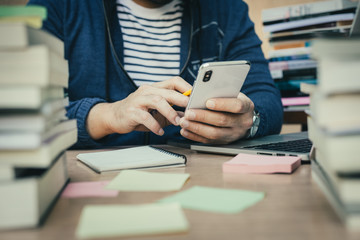 contact marketing businessman professional people thinking while working writing information documents in home offices at desk with computer,laptop,cell phone,business report chart