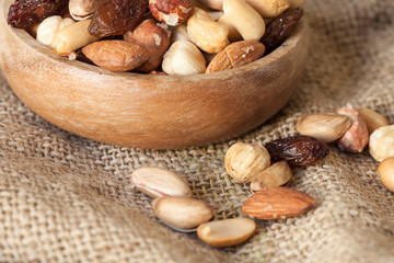 mixed nuts and dried fruits
