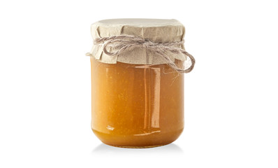 Colorful jams in glass jars i