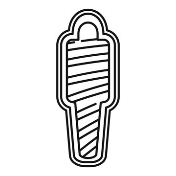recommend clip art: Sarcophagus icon. Outline sarcophagus vector icon for web design isolated on white background