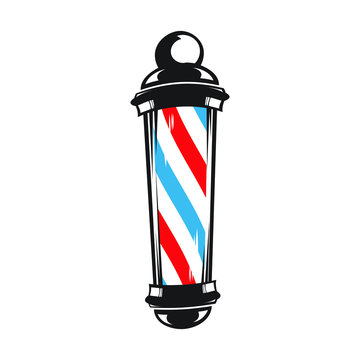 Barber shop pole vector illustration
