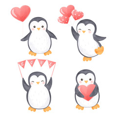 cute penguin clipart for decoration © ariosbeth