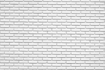 Fototapeta na wymiar Brick wall pattern backdrop.Abstract white brick wall decoration.Seamless white brick wall interior in modern building