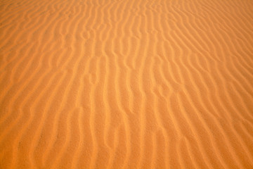 beautiful sand texture of dunes in the Sahara desert, white dunes of Vietnam, near the city of Mui Ne