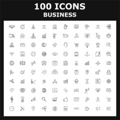 Set of  business vector icons. 