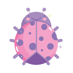 kawaii gardening cartoon cute ladybug insect