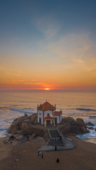 Drone, Mavic pro, Dji, aerial, mavic pro 2, zoom, church, chapel, peace, love, faith, sunset, sea, beach, beautiful, waves, stones, sand, heat, colors, fiar, fire, 