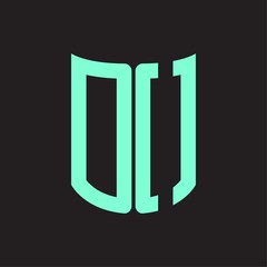 DO Logo monogram with ribbon style design template