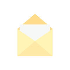 This is envelope and paper, heart. Love letter on white background. Outline vector envelope isolated on white background.