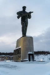 Fototapete Rund Monument to the heroes of the North sea. © yurisuslov