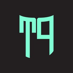 TP Logo monogram with ribbon style design template