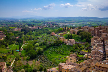 Fototapeta na wymiar Rooftops of Siena, Italy