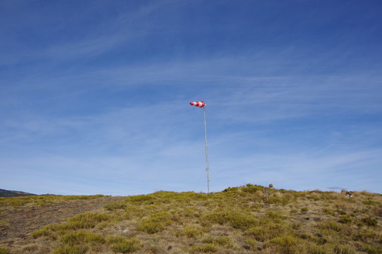 Biroute manche &agrave; air pour indiquer la direction du vent dans l'air
