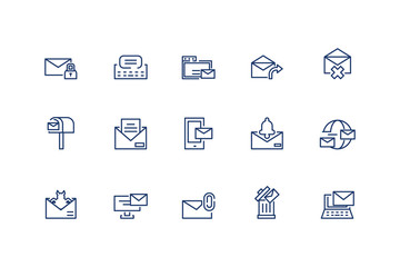Isolated messages icon set vector design