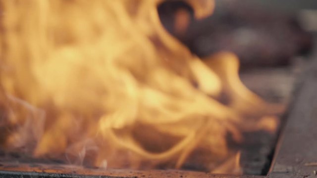 Burger Patty Burning Cheese