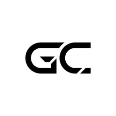 Initial GC Letter Linked Logo. GC letter Type Logo Design vector Template. Abstract Letter GC logo Design