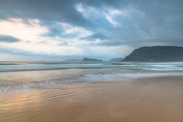 Cloudy Sunrise Seascape