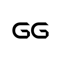 Initial GG Letter Linked Logo. GG letter Type Logo Design vector Template. Abstract Letter GG logo Design