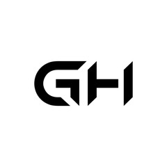 Initial GH Letter Linked Logo. GH letter Type Logo Design vector Template. Abstract Letter GH logo Design
