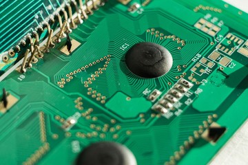 chip close-up for repair of electrical appliances and computer equipment