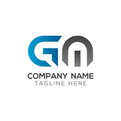 Initial GM Letter Linked Logo. GM letter Type Logo Design vector Template. Abstract Letter GM logo Design