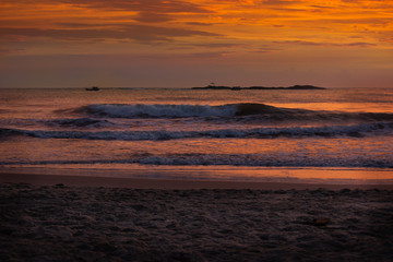 Fototapeta premium sunset over sea
