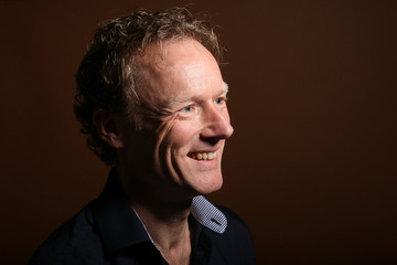 Beautiful man in front of a background