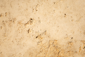 texture of a block of sandstone carved and slightly weathered