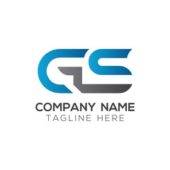 Initial GS Letter Linked Logo. GS letter Type Logo Design vector Template. Abstract Letter GS logo Design