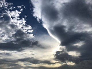 blue sky with clouds