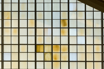 Detail of the side entrance  / Steel mesh