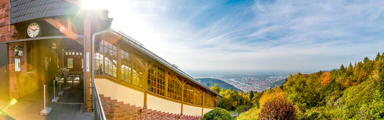 Bergbahn, Königsstuhl, Heidelberg, Deutschland 