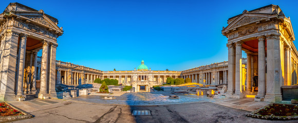 Bologna local landmark of Emilia Romagna region of Italy - Cimitero La Certosa cemetery square panoramic © Luca Lorenzelli