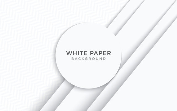 Abstract white paper overlap with free space for text design modern background vector illustration.