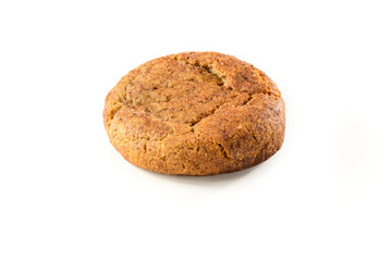 Oatmeal cookie isolated on white background